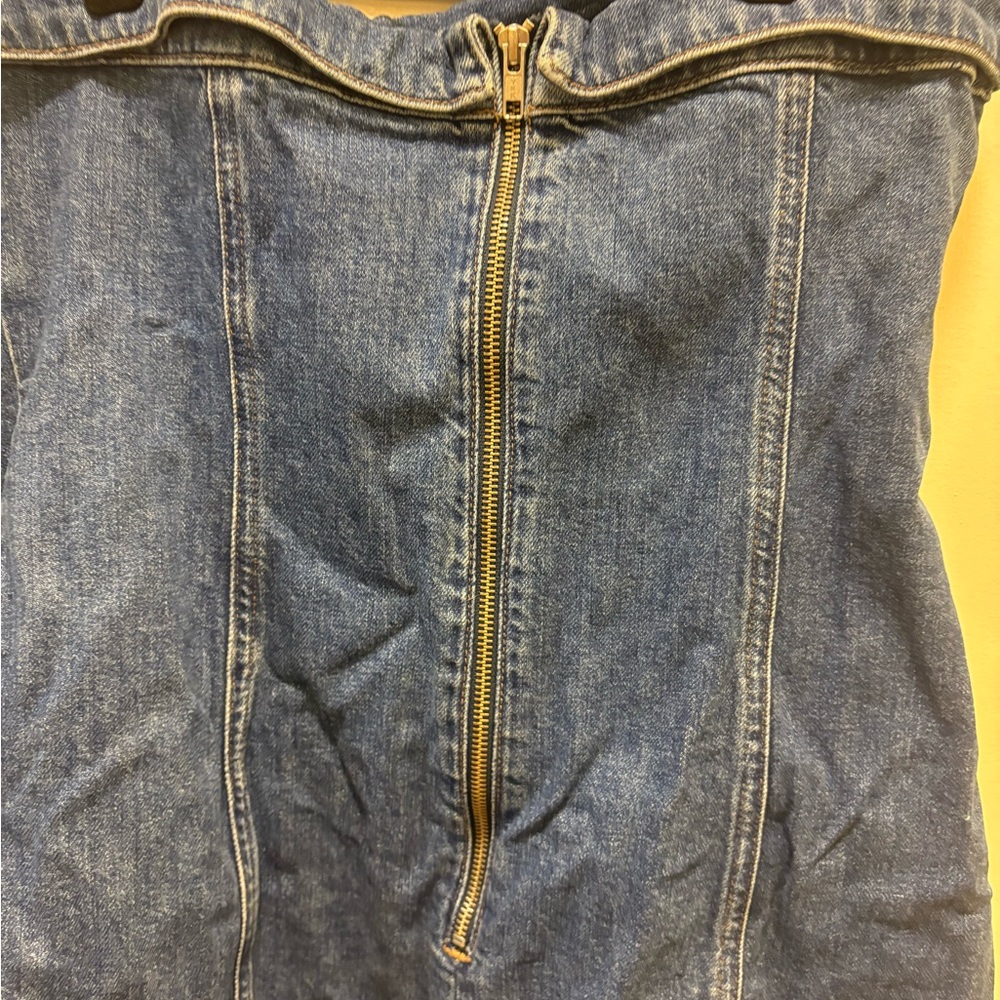 Reformation Denim Mini Dress - Picture 3 of 6